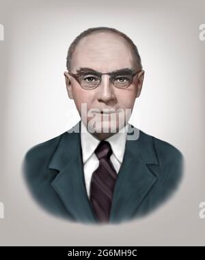 Carl David Anderson 1905-1991 amerikanischer Physiker Stockfoto
