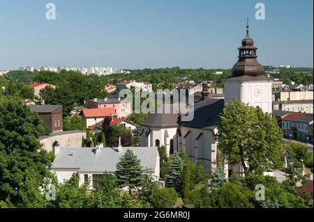 Blick vom Schloss Będzin, Woiwodschaft Schlesien, Polen Stockfoto