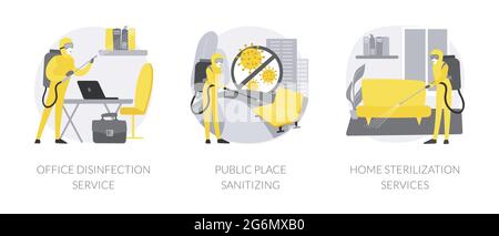 Virenschutz abstrakte Konzept Vektor Illustrationen. Stock Vektor