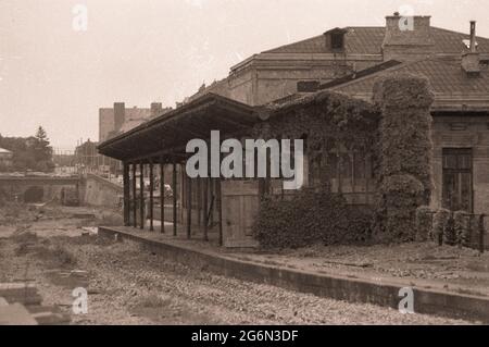Wien, Vorortelinie (S45) 1979 vor der Sanierung, Station Ottakring Stockfoto