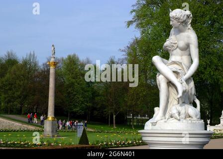 Statue von Diana im Park Sansouci, Potsdam Stockfoto