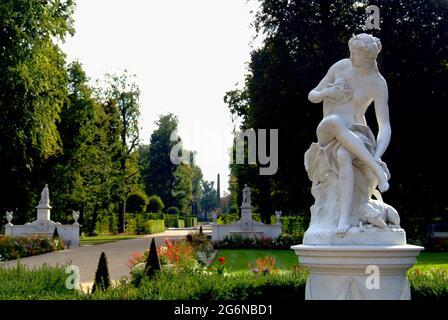 Statue von Diana im Park Sanssouci, Potsdam Stockfoto