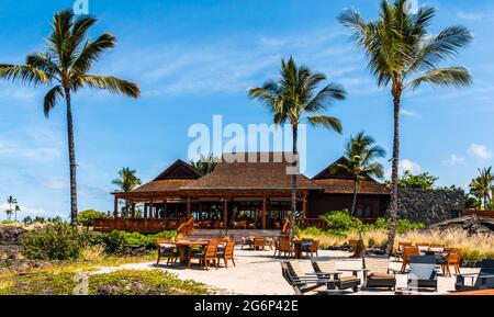 Restaurant in der Nähe von Wawahiaa Point, Koloko-Honokohua National Historic Park, Hawaii Island, Hawaii, USA Stockfoto