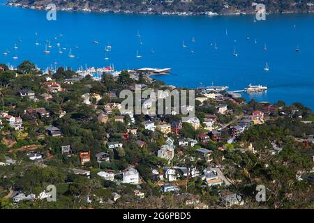 Seidige Wellen auf Mt. Tamalpais, Kalifornien Stockfoto