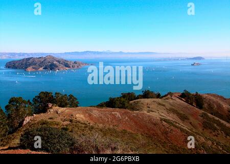 Seidige Wellen auf Mt. Tamalpais, Kalifornien Stockfoto