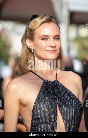 Cannes, Frankreich. Juli 2021. Diane Kruger besucht die Vorführung „Tout S'est Bien Passe (Everything Won Fine)“ während der 74. Jährlichen Filmfestspiele von Cannes am 07. Juli 2021 in Cannes, Frankreich. Franck Boham/imageSPACE Credit: Imagespace/Alamy Live News Stockfoto