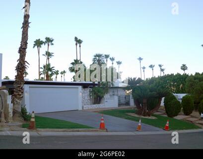 Palm Springs, Kalifornien, USA 24. Juni 2021 EINE allgemeine Sicht auf die Atmosphäre von Marilyn Monroes früherem Haus, dem Marilyn Monroe Estate, 1326 N. Rose Avenue, am 24. Juni 2021 in Palm Springs, Kalifornien, USA. Foto von Barry King/Alamy Stockfoto Stockfoto