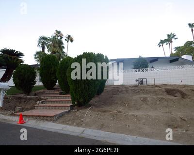 Palm Springs, Kalifornien, USA 24. Juni 2021 EINE allgemeine Sicht auf die Atmosphäre von Marilyn Monroes früherem Haus, dem Marilyn Monroe Estate, 1326 N. Rose Avenue, am 24. Juni 2021 in Palm Springs, Kalifornien, USA. Foto von Barry King/Alamy Stockfoto Stockfoto