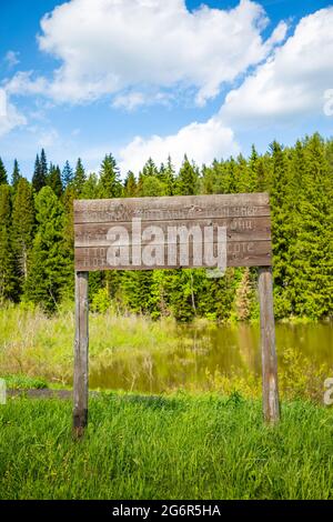 Taiga saimka im Wald zur Sommerzeit, Sibirien, Russland Stockfoto