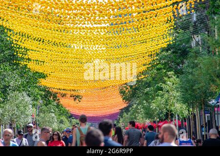 Montreal Gay Village, Kanada Stockfoto