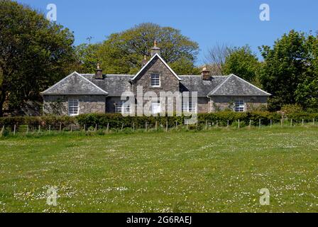 Gebäude mit Iona Heritage Centre, Iona, Schottland Stockfoto