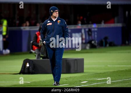 Rolando Maran (Cheftrainer Genua FC) während der Saison 2020/2021 (Archiv), Italienischer Fußball Serie A Spiel - Foto .LiveMedia/Ettore Griffoni Stockfoto