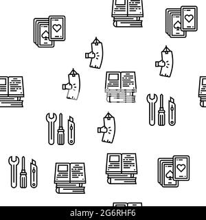 Herren Freizeitkollektion Icons Set Vector Stock Vektor