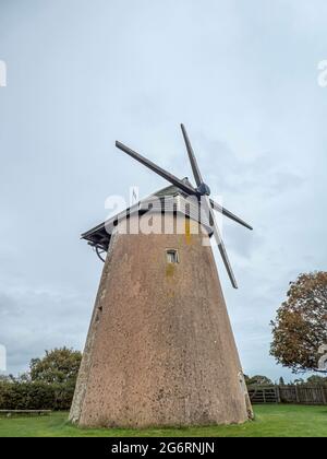 Die letzte überlebende Windmühle auf der Isle of wight Hampshire England Stockfoto