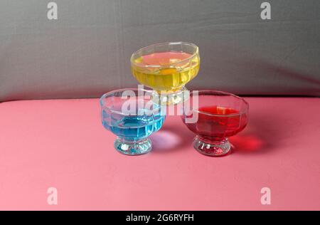 Drei Farben noch Leben Stockfoto
