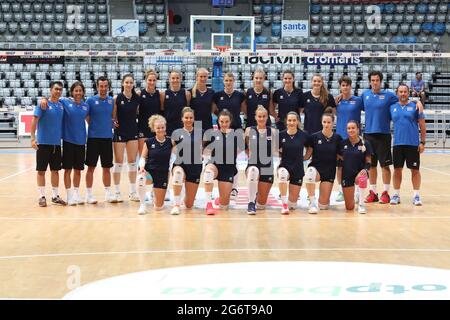 Zadar, Kroatien . November 2020. Kroatisches Volleyballteam während des freundlichen Volleyballspiels zwischen Kroatien und Argentinien - Kresimir Cosic Hall in Zadar, Kroatien Credit: SPP Sport Press Foto. /Alamy Live News Stockfoto