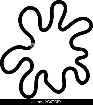 Symbol Für „Farbe Verfärben“. Auffälliges Design mit bearbeitbarer Konturbreite. Vektorgrafik. Stock Vektor