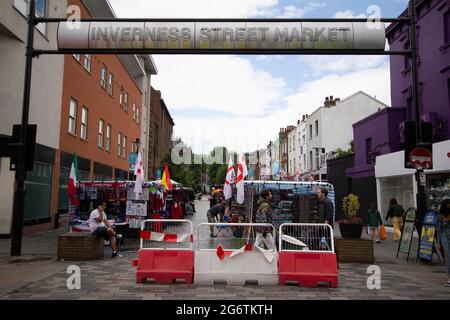 Inverness Street Market Camden Town London Stockfoto