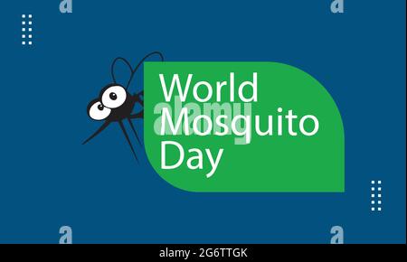 Vektorvorlage „World Mosquito Day“ Stock Vektor