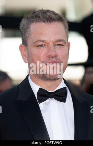 Matt Damon nimmt an der Stillwater-Vorführung während der 74. Jährlichen Filmfestspiele von Cannes am 08. Juli 2021 in Cannes, Frankreich, Teil. .Foto von David Niviere/ABACAPRESS.COM Stockfoto