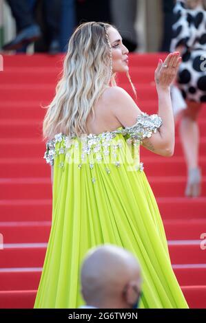 Chiara Ferragni nimmt an der Stillwater-Vorführung während der 74. Jährlichen Filmfestspiele von Cannes am 08. Juli 2021 in Cannes, Frankreich, Teil. .Foto von David Niviere/ABACAPRESS.COM Stockfoto