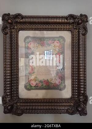 Intérieur de l'Eglise catholique Saint Quentin de Bouchain, Département du Nord, région Hauts de France, Frankreich Stockfoto