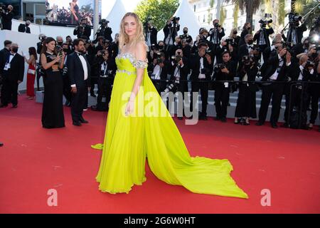 Chiara Ferragni nimmt an der Stillwater-Vorführung während der 74. Jährlichen Filmfestspiele von Cannes am 08. Juli 2021 in Cannes, Frankreich, Teil. .Foto von David Niviere/ABACAPRESS.COM Stockfoto