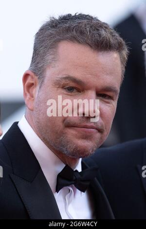 Matt Damon bei der Stillwater Premiere im Rahmen der 74. Internationalen Filmfestspiele von Cannes am 08. Juli 2021 in Cannes, Frankreich. Foto von Aurore Marechal/ABACAPRESS.COM Stockfoto