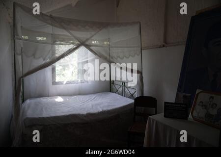 Das Gebäude in Persada Sukarno (Situs Ndalem Pojok, Ort, an dem Bung Karno seinen Namen von Koesna Sosrodihardjo in seokarno änderte) in Kediri Stockfoto