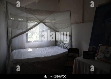 Das Gebäude in Persada Sukarno (Situs Ndalem Pojok, Ort, an dem Bung Karno seinen Namen von Koesna Sosrodihardjo in seokarno änderte) in Kediri Stockfoto
