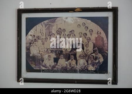 Das Gebäude in Persada Sukarno (Situs Ndalem Pojok, Ort, an dem Bung Karno seinen Namen von Koesna Sosrodihardjo in seokarno änderte) in Kediri Stockfoto