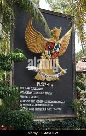 Das Gebäude in Persada Sukarno (Situs Ndalem Pojok, Ort, an dem Bung Karno seinen Namen von Koesna Sosrodihardjo in seokarno änderte) in Kediri Stockfoto