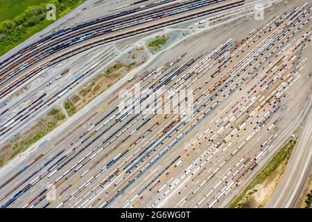 Selkirk Yard, Selkirk, NY, USA Stockfoto