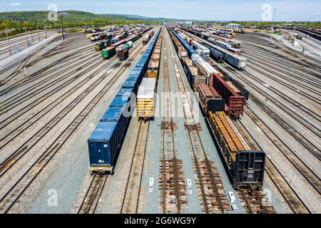 Selkirk Yard, Selkirk, NY, USA Stockfoto