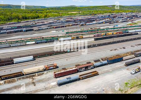 Selkirk Yard, Selkirk, NY, USA Stockfoto