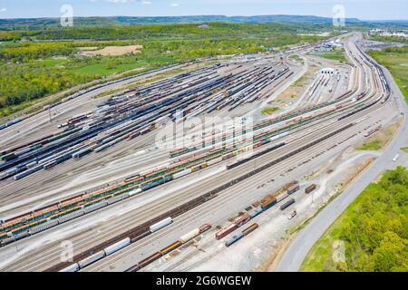 Selkirk Yard, Selkirk, NY, USA Stockfoto