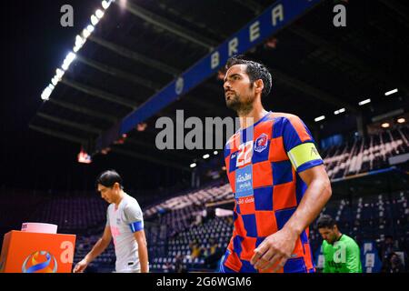 Buriram, Thailand. Juli 2021. David Rochela vom FC Port gesehen während des AFC Champions League 2021 Gruppe J-Spiels zwischen dem FC Port und dem FC Kitchee im Buriram Stadium. (Endergebnis; Port FC 1:1Kitchee SC) (Foto: Amphol Thongmueangluang/SOPA I/Sipa USA) Quelle: SIPA USA/Alamy Live News Stockfoto