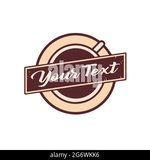Tee und Kaffee Vektor Logo Design-Vorlage Stock Vektor