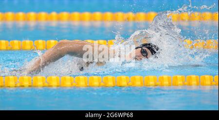 Aktenfoto vom 12-08-2016 von Katie Ledecky aus den USA. Ausgabedatum: Freitag, 9. Juli 2021. Stockfoto