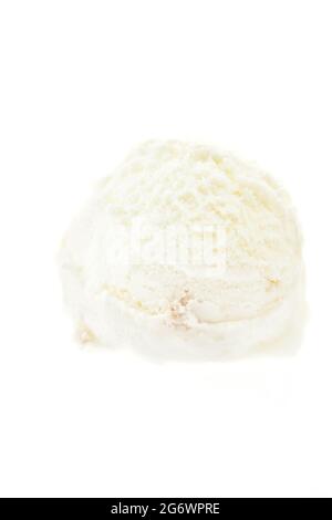 Eis Ball auf weißem Hintergrund Stockfoto