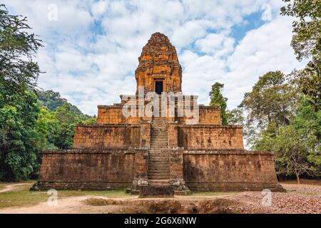 Baksei Chamkrong Tempel ist ein kleiner Hindu-Tempel im Angkor Komplex, Siem Reap Provinz, Kambodscha, Asien Stockfoto