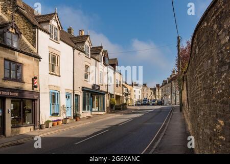 Häuser aus der Zeit, Tetbury, Gloucestershire Stockfoto