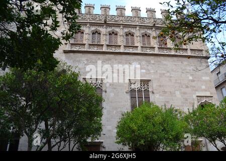 Llotja de la Seda in Valencia Stockfoto