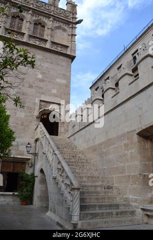 Llotja de la Seda in Valencia Stockfoto