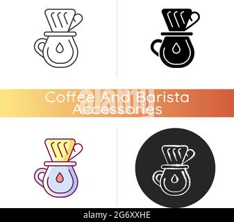 Symbol für Tropfkaffee Stock Vektor