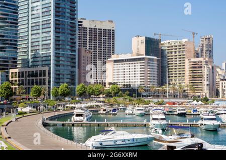 Phoenicia Hotel und Zaitunay Bay in Beirut, Libanon Stockfoto