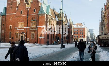 Breslau, Polen 14.02.2021 - Kathedrale Des Hl. Johannes Des Täufers In Breslau, Polen Stockfoto
