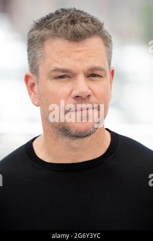 Matt Damon nimmt an der Stillwater Photocall während der 74. Jährlichen Filmfestspiele von Cannes am 08. Juli 2021 in Cannes, Frankreich, Teil. Foto von David Niviere/ABACAPRESS.COM Stockfoto