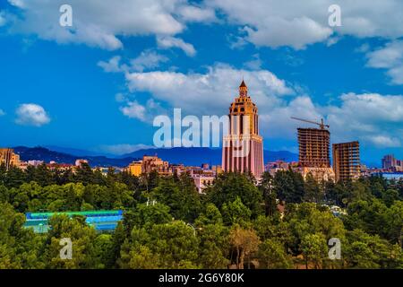 Batumi, Georgien - 28. April 2021: Blick auf die Stadt Batumi, Adjara, Georgien Stockfoto