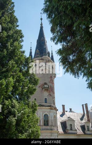 Palast in Bożków, Gmina Nowa Ruda, Kreis Kłodzko, Woiwodschaft Niederschlesien, im Südwesten Polens, Europa Stockfoto